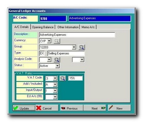 Standard Buttons - New , Edit , Delete , Cancel , Help