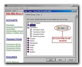 On-Line Help and User Manual at every function
