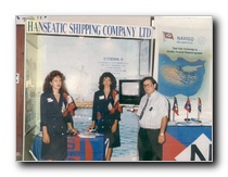 Participation at the first Maritime Cyprus 1991, at Hanseatic Shipmanagement Stand
